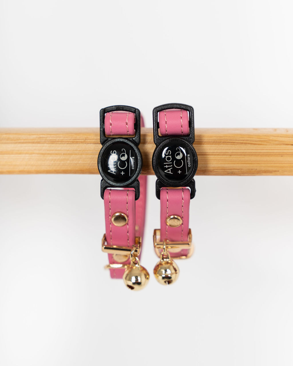 Classic and kitten collars in pink #colour_peony