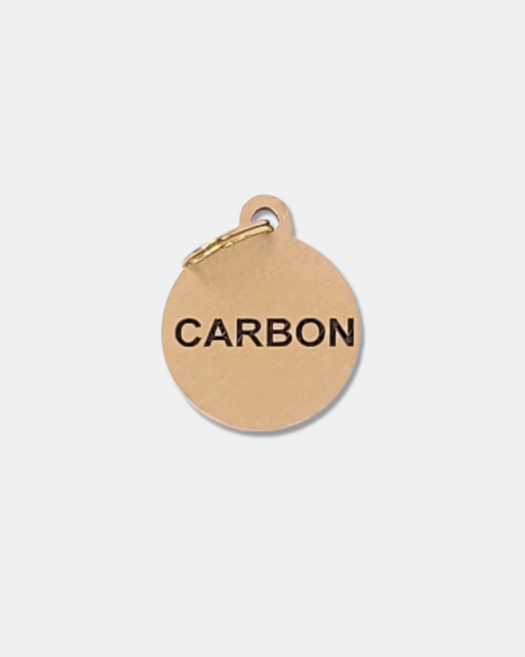 round shaped brass cat id tag #shape_round